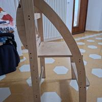 Torre montessoriana in legno naturale