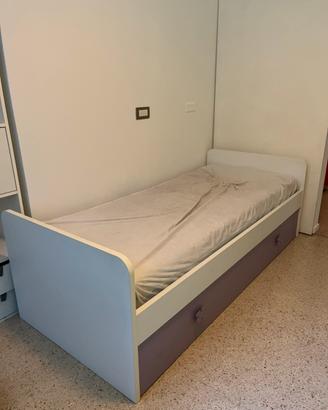 Letto ikea slakt cameretta, doppio materasso
