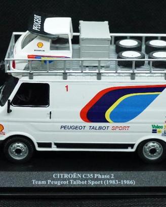 Modellino Citroen team Talbot Pegeout 1/43