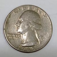 Moneta da Quarter dollar Liberty del 1965