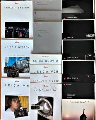 Lotto Brochure e Riviste Fotocamere Leica