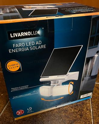 Livarnolux - Faro LED ad energia solare NUOVO