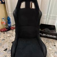 Sedile gaming playseat in alcantara