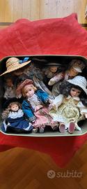 Bambole in miniatura in ceramica