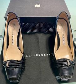 Décolleté vera pelle Fratelli Rossetti