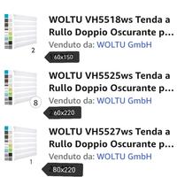 Tende a rullo da interni color bianco