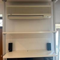 Libreria scaffale metallo/legno IKEA