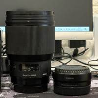 Sigma 85mm 1.4 ART Canon+ Adattatore RF