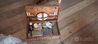 cestino da Pic nic vintage anni 50 inglese 