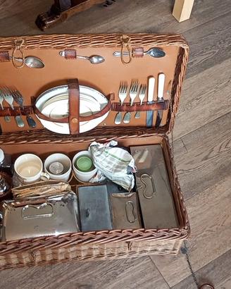 cestino da Pic nic vintage anni 50 inglese 