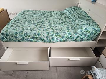 Letto Brimnes bianco usato