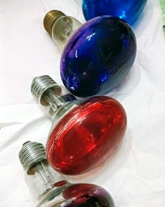 Luci colorate con faretto