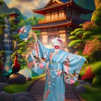 Vestito carnevale geisha