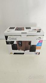 sound blaster 2.1 in legno elegante
