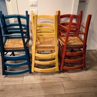 Set 6 sedie colorate