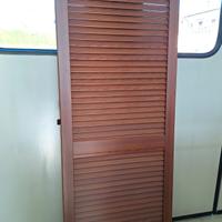 persiana ad 1 anta in alluminio nuova color noce