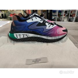 SCARPE UOMO VALENTINO MULTICOLORE VIOLA ROSA BLU