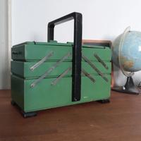 scatola cestino porta cucito vintage art decò