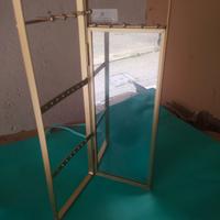 Porta orecchini e collane con specchio 