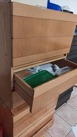 cassettiere in legno