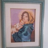 Quadro Madonna con bambino a mezzo punto