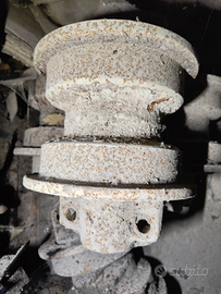 4 Rulli carro inferiori ruotaFiat 655-805FL6 OM 50