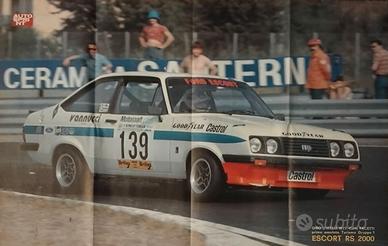 POSTER - CARLO FACETTI -FORD ESCORT RS 2000