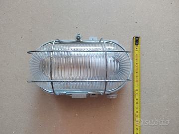 Lampada muro Legrand, vetro e gabbia ferro
