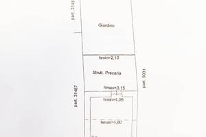 Rudere con giardino borgo-piazza lanza