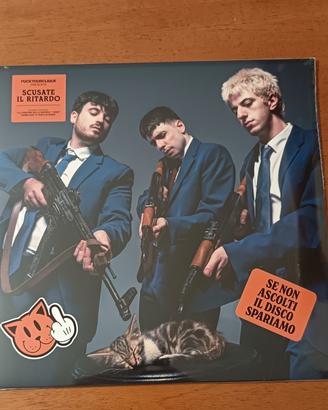 Vinile "scusate il ritardo" bianco splatter 
