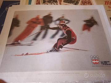 manifesto poster pubblicitario Olimpiadi Innsbruck