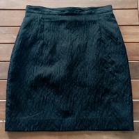 mini gonna nera aderente 