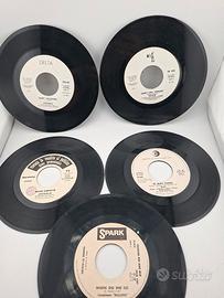 Lotto 5 dischi 45 vinile juke box