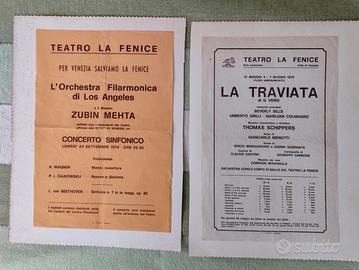 Locandine Teatro La Fenice,Venezia