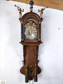176377 Antico orologio pendolo olandese cn lunario