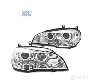 FARI DIURNI BMW X5 E70 07-10 DRL LED CROMATI AFS X