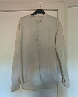 Datch Camicia Lino Tg. L Beige