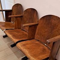 Panca da cinema vintage a 3 posti