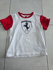 maglietta Scuderia Ferrari bicolore bianca e rossa