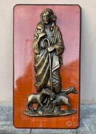 Quadro Gesù Buon Pastore Bassorilievo 55x30