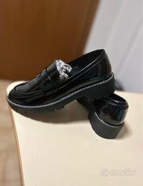 Mocassini nero donna