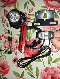 kit faro anteriore e posteriore bici elettrica 