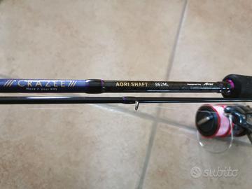 Canna Eging Crazee Aori Shaft e Mulinello Shimano