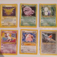 Lotto 6 carte Pokemon Holo e Promo Black Star