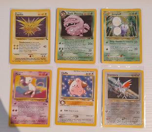 Lotto 6 carte Pokemon Holo e Promo Black Star