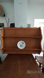 Grande piattaia in legno massello