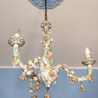 lampadario più 2 Abat-jour in  Capodimonte 