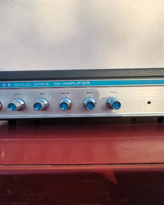 Amplificatore  vintage per 2 microfoni e aux 