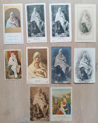 Lotto 10 Immaginette Sacre Regina Pacis - Barabino