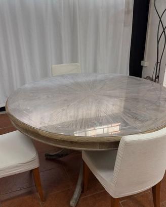Tavolo rotondo in legno riciclato - Neuilly